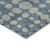 10' X 14' Denim Blue And Gray Abstract Washable Indoor Outdoor Area Rug