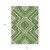 10' X 14' Green Ivory And Beige Tribal Washable Indoor Outdoor Area Rug