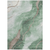 8' X 10' Green And Taupe Abstract Washable Indoor Outdoor Area Rug