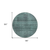 8' Teal Blue Aqua And Gray Round Striped Washable Indoor Outdoor Area Rug
