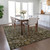 8' X 10' Brown And Beige Oriental Washable Indoor Outdoor Area Rug