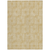 8' X 10' Gold And Ivory Geometric Washable Indoor Outdoor Area Rug