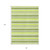 8' X 10' Green and Yellow Striped Washable Non Skid Indoor Outdoor Area Rug