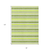 8' X 10' Green and Yellow Striped Washable Non Skid Indoor Outdoor Area Rug