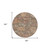 8' Brown Tan And Terra Cotta Round Floral Washable Indoor Outdoor Area Rug