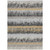 10' X 14' Gray Brown And Beige Striped Washable Indoor Outdoor Area Rug