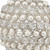 Set Of Two 4" Silver And Clear Faux Crystal Decorative Orbs - 4512839591933