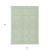 10' X 14' Mint Green And Ivory Geometric Washable Indoor Outdoor Area Rug Transitional Style - Mint Green, Ivory Color