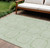 10' X 14' Mint Green And Ivory Geometric Washable Indoor Outdoor Area Rug Transitional Style - Mint Green, Ivory Color