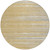 8' Gold Gray And Ivory Round Striped Washable Indoor Outdoor Area Rug Transitional Style - Gold, Gray, Ivory Color