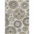 8' X 10' Beige Taupe And Brown Floral Medallion Washable Indoor Outdoor Area Rug