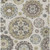 8' X 10' Beige Taupe And Brown Floral Medallion Washable Indoor Outdoor Area Rug