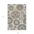 8' X 10' Beige Taupe And Brown Floral Medallion Washable Indoor Outdoor Area Rug