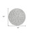 8' Silver And Ivory Round Geometric Washable Indoor Outdoor Area Rug Transitional Style - Silver, Ivory Color