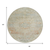 8' Tan And Beige Round Medallion Washable Indoor Outdoor Area Rug