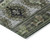 9' X 12' Fern Green Taupe And Ivory Tribal Washable Indoor Outdoor Area Rug