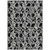 9' X 12' Black And Gray Abstract Washable Indoor Outdoor Area Rug - Black, Gray