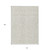 10' X 14' Ivory And Beige Damask Washable Indoor Outdoor Area Rug
