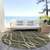 8' Olive Green Fern Green And Ivory Round Abstract Washable Indoor Outdoor Area Rug