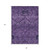 8' X 10' Eggplant Purple And Plum Floral Washable Indoor Outdoor Area Rug
