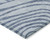 10' X 14' Sky Blue Denim Blue And Ivory Abstract Washable Indoor Outdoor Area Rug - 608219322281