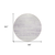 8' Lavender Purple And Ivory Round Abstract Washable Indoor Outdoor Area Rug