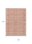 9' X 12' Salmon And Ivory Geometric Washable Indoor Outdoor Area Rug