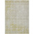 10' X 14' Gold Damask Washable Indoor Outdoor Area Rug