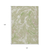 10' X 14' Artichoke Green And Ivory Abstract Washable Indoor Outdoor Area Rug