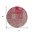 8' Burgundy Pink And Blush Round Striped Washable Indoor Outdoor Area Rug