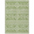 10' X 14' Green And Ivory Southwestern Washable Indoor Outdoor Area Rug