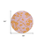 8' Pink And Copper Round Floral Washable Indoor Outdoor Area Rug