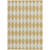 10' X 14' Gold And Light Brown Geometric Washable Indoor Outdoor Area Rug