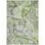 9' X 12' Green Abstract Washable Non Skid Indoor Outdoor Area Rug - 608219100292