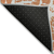 9' X 12' Orange and White Abstract Washable Non Skid Indoor Outdoor Area Rug