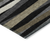 8' X 10' Black Brown And Ivory Striped Washable Indoor Outdoor Area Rug