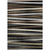 8' X 10' Black Brown And Ivory Striped Washable Indoor Outdoor Area Rug