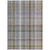 8' X 10' Gray Plaid Washable Non Skid Indoor Outdoor Area Rug