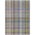 8' X 10' Gray Plaid Washable Non Skid Indoor Outdoor Area Rug