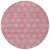 8' Pink And Purple Round Geometric Washable Indoor Outdoor Area Rug