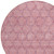 8' Pink And Purple Round Geometric Washable Indoor Outdoor Area Rug