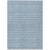 8' X 10' Denim Blue And Ivory Geometric Washable Indoor Outdoor Area Rug