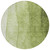 8' Olive Green And Artichoke Green Round Ombre Washable Indoor Outdoor Area Rug