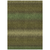 8' X 10' Olive Green And Dark Green Striped Washable Indoor Outdoor Area Rug