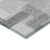 8' X 10' Silver And Charcoal Abstract Washable Indoor Outdoor Area Rug