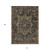 10' X 14' Brown Medallion Washable Indoor Outdoor Area Rug