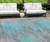 10' X 14' Teal Blue Charcoal And Gray Abstract Washable Indoor Outdoor Area Rug