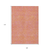 9' X 12' Pink And Copper Abstract Washable Indoor Outdoor Area Rug