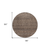 8' Coffee And Ivory Round Geometric Washable Indoor Outdoor Area Rug