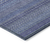 10' X 14' Navy Blue Striped Washable Non Skid Indoor Outdoor Area Rug